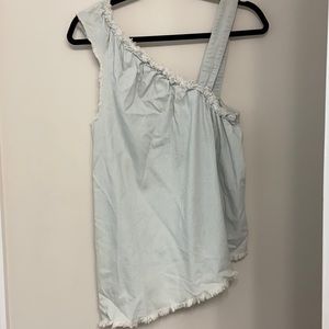 BDG asymmetric denim tank top